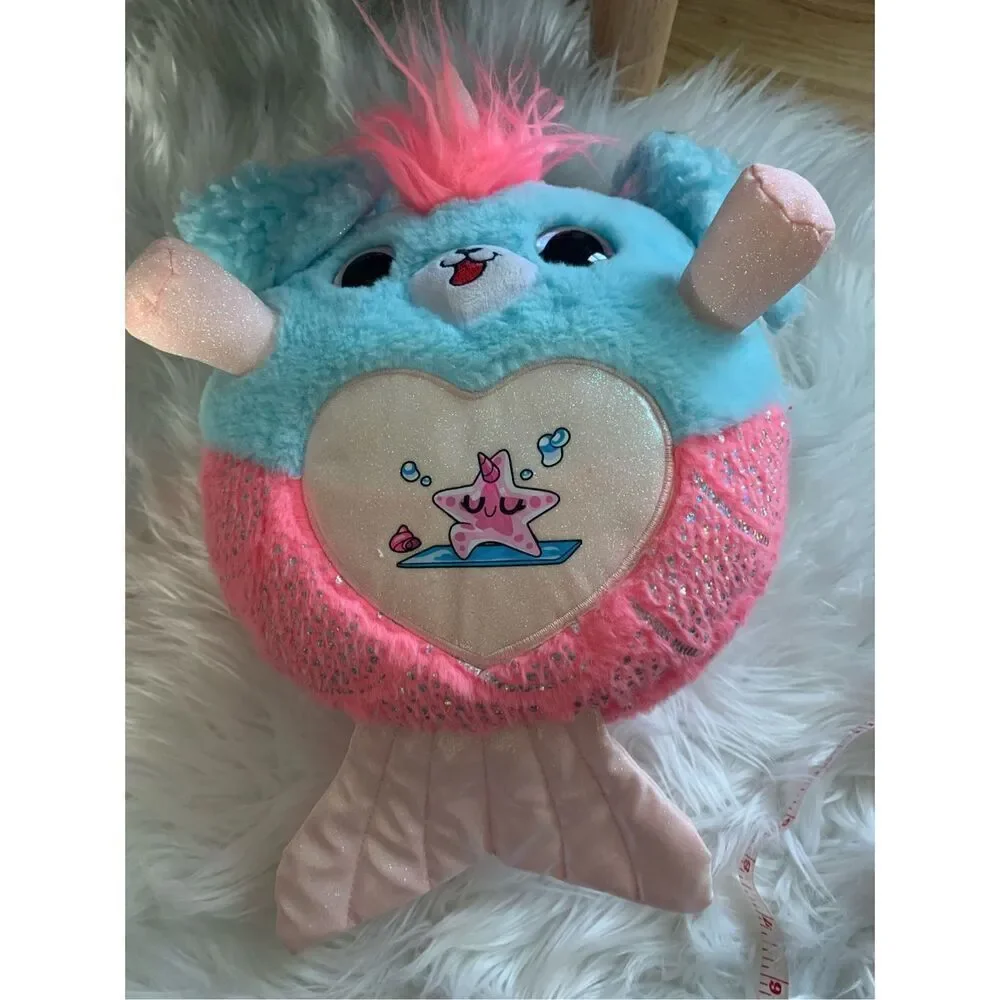 Mermaidcorn Plush Toy with 35 Surprises Magic Egg Water Globe Glitter Tail